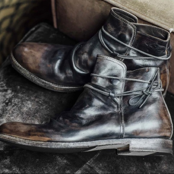 Pete Sorensen Other - Pete Sorensen Lars Vintage Gray Leather Boots